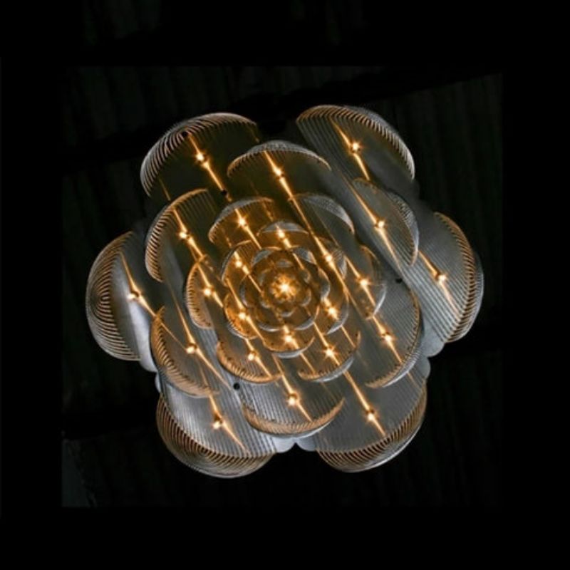 Alisa Aluminum Chain Flower Chandelier