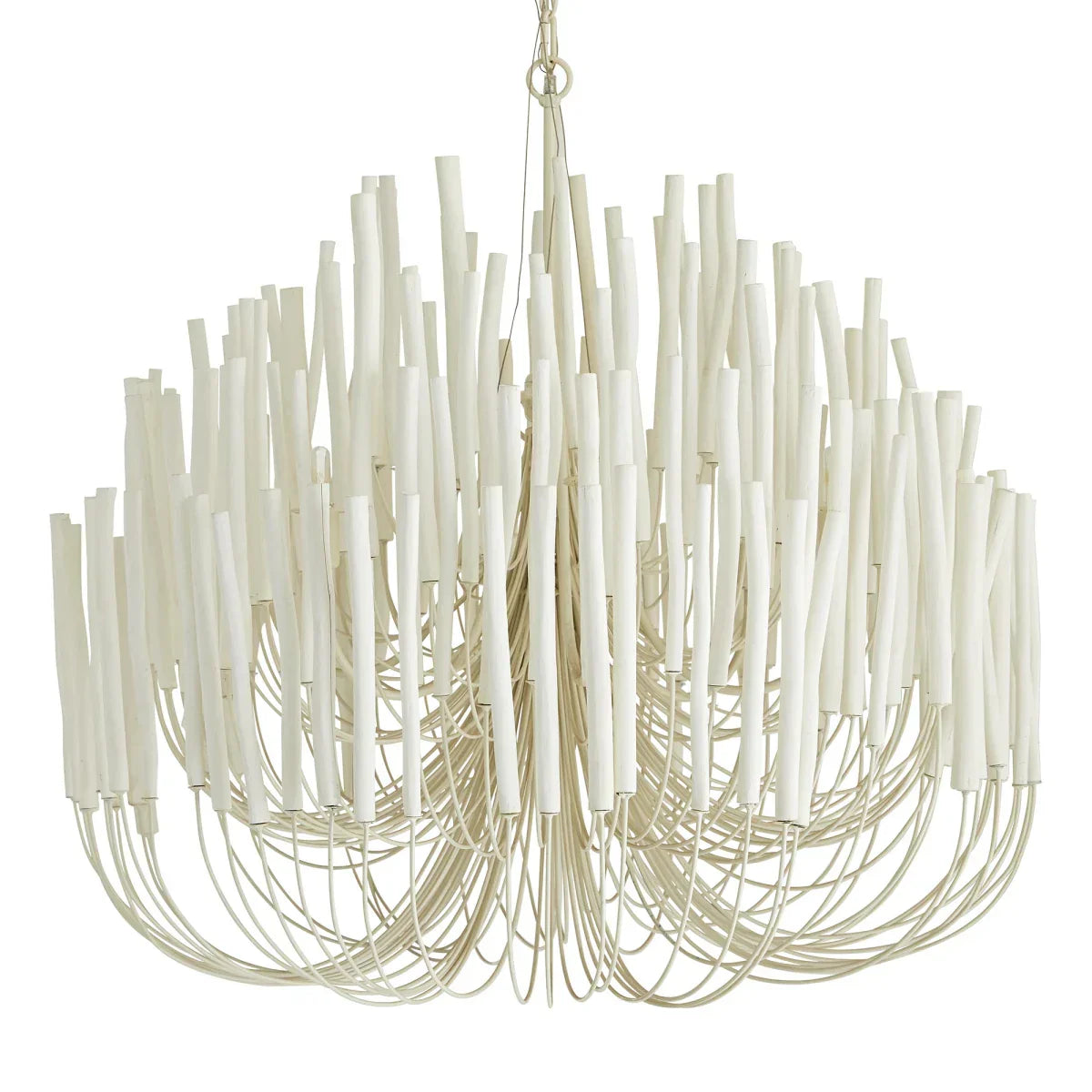 Forest Island Wide Wood Chandelier 21" 36"
