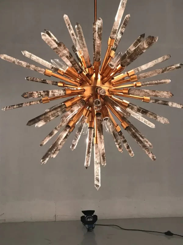 Modern Crystal Quartz Chandelier Barcelona