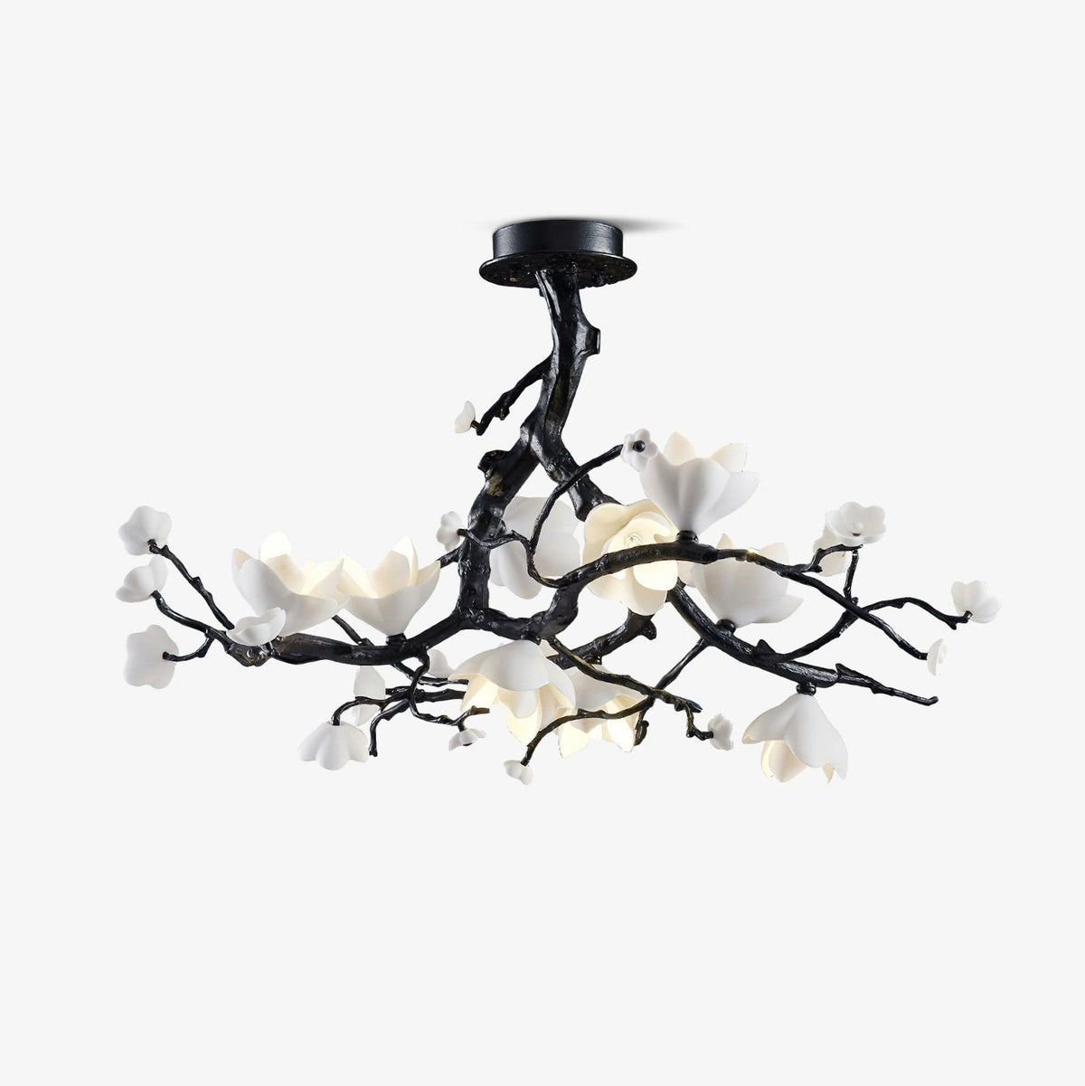 Black Branch Copper Tree Chandelier