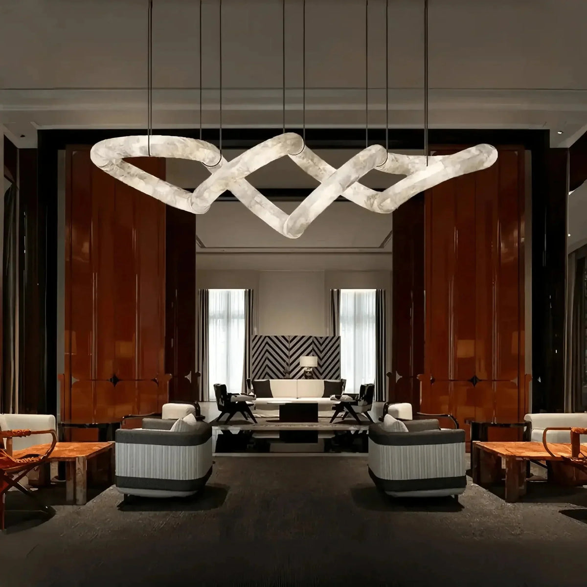 Infinity Massive Alabaster Chandelier