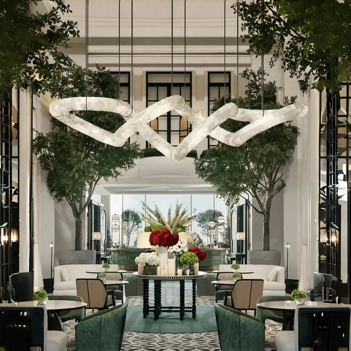 Infinity Massive Alabaster Chandelier