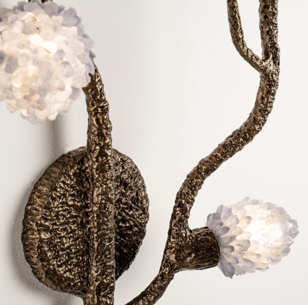 White Quartz Branch Wall Sconce