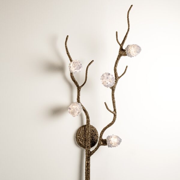 White Quartz Branch Wall Sconce