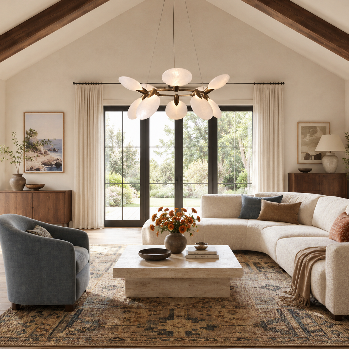 Leafloor Round Chandelier