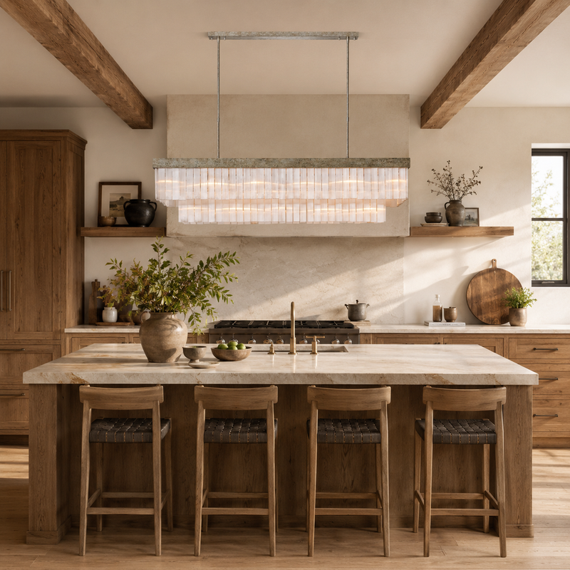 Adam Large Rectangular Chandelier
