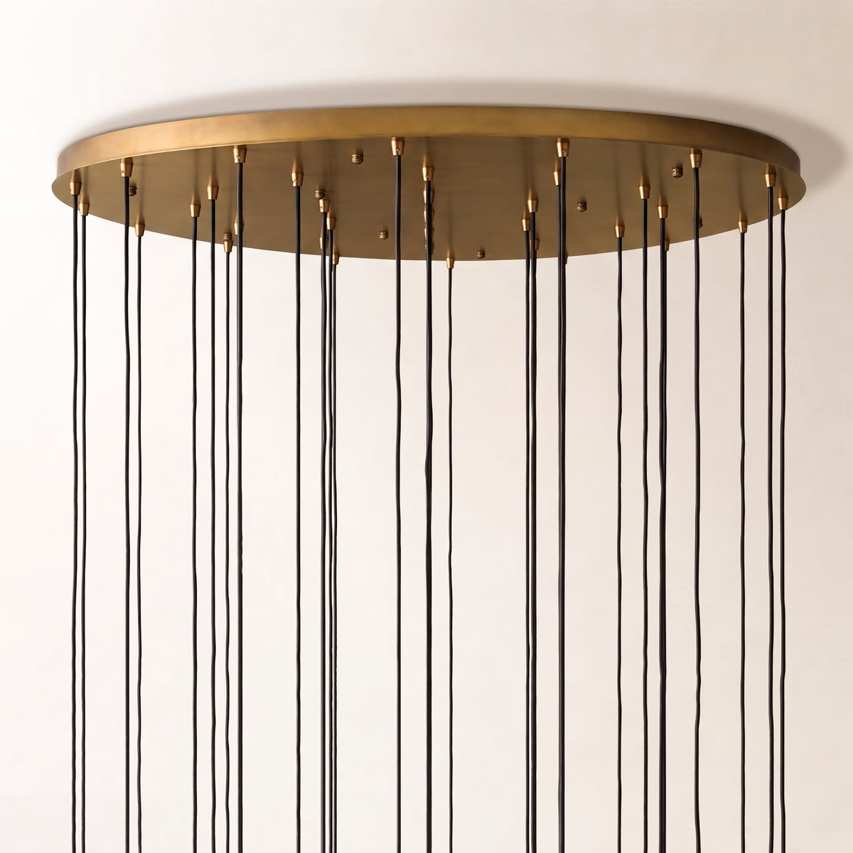Verina Hammered Glass Round Chandelier