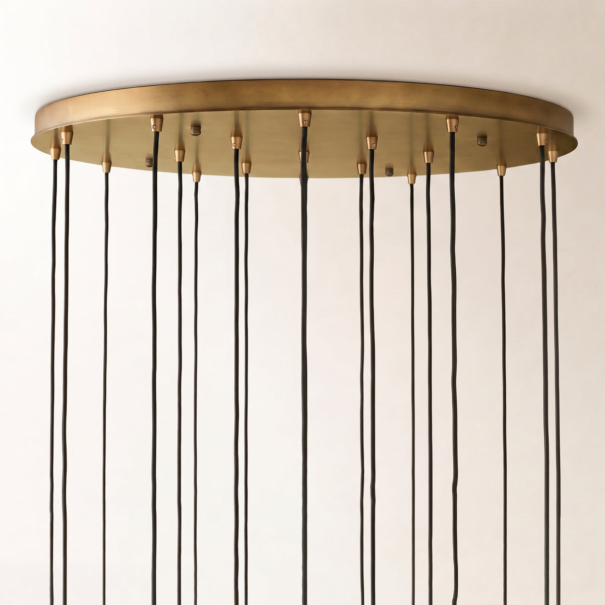 Verina Hammered Glass Round Chandelier