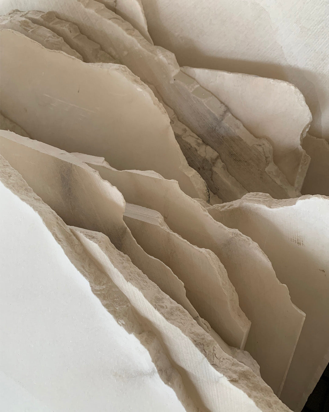 Alabaster Tubular Wall Light, 45cm