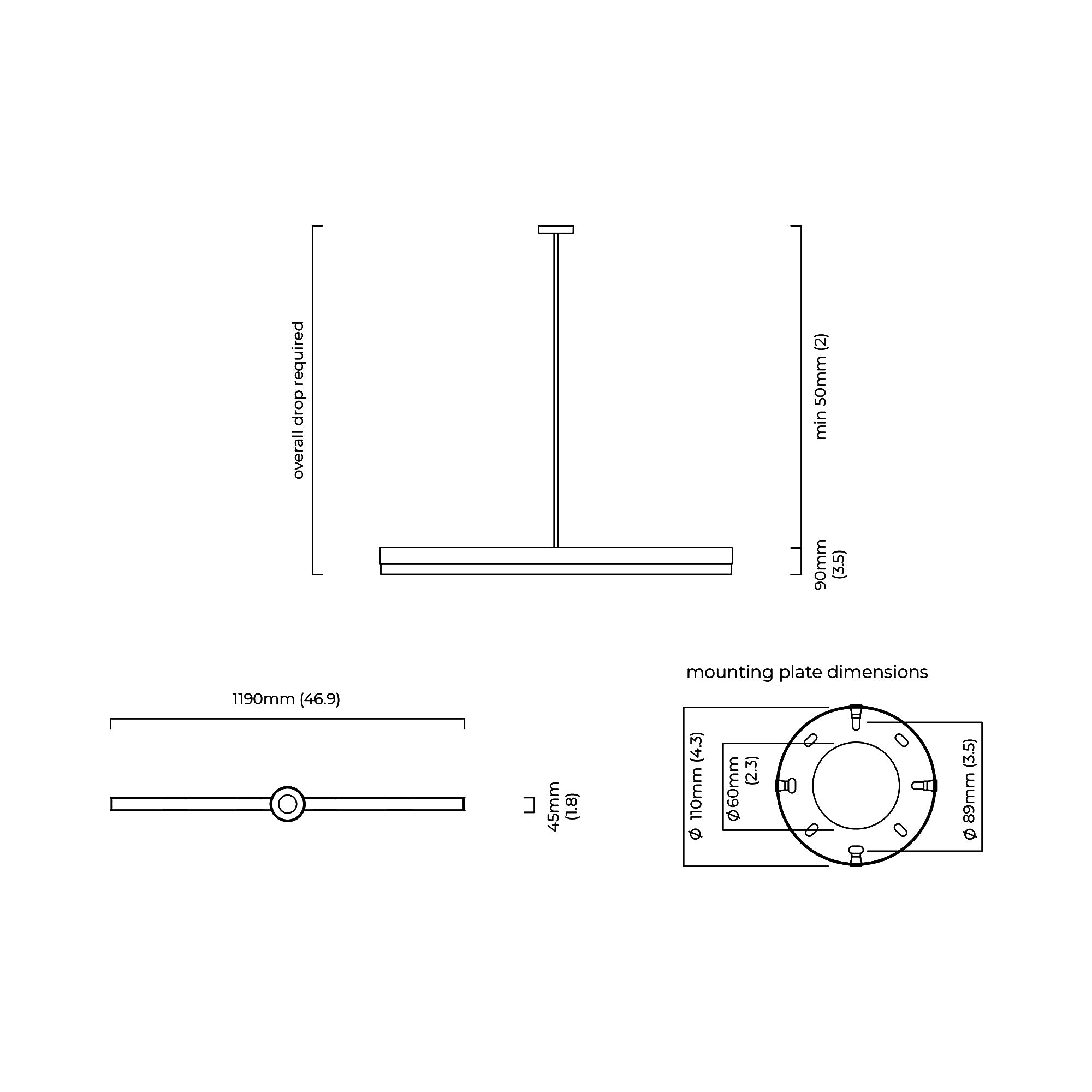 Artes LED Linear Pendant Light