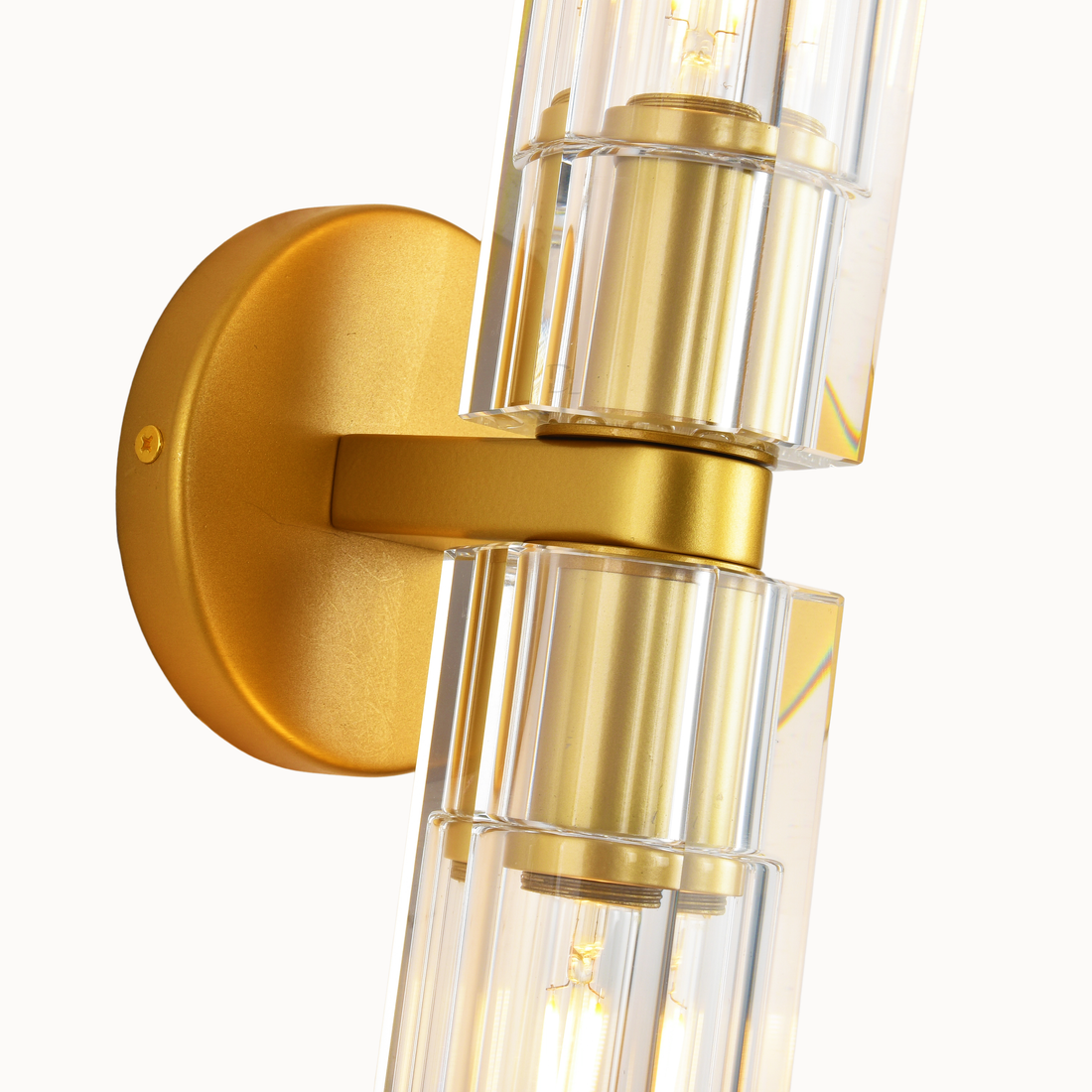 Arcardes Crystal Cup Linear Wall Sconce