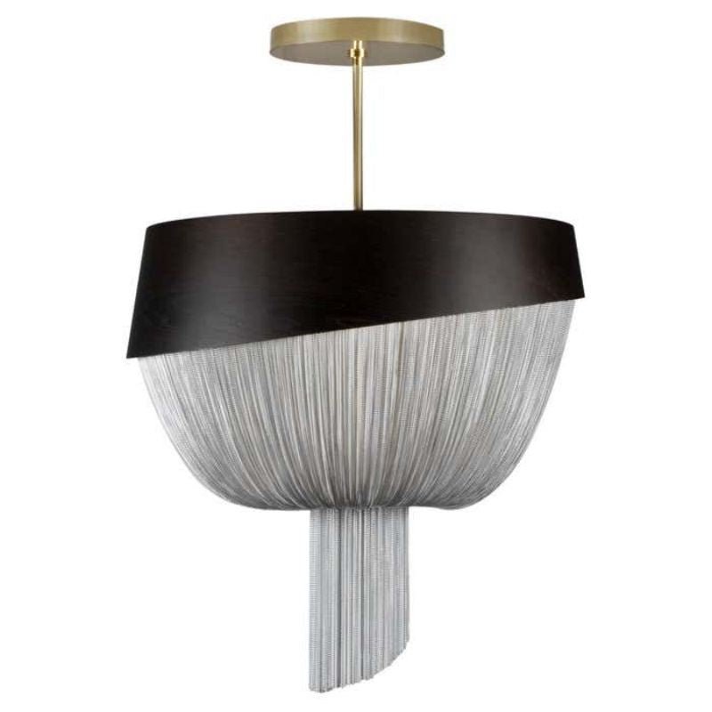Alisa Oak Aluminium Chain Chandelier