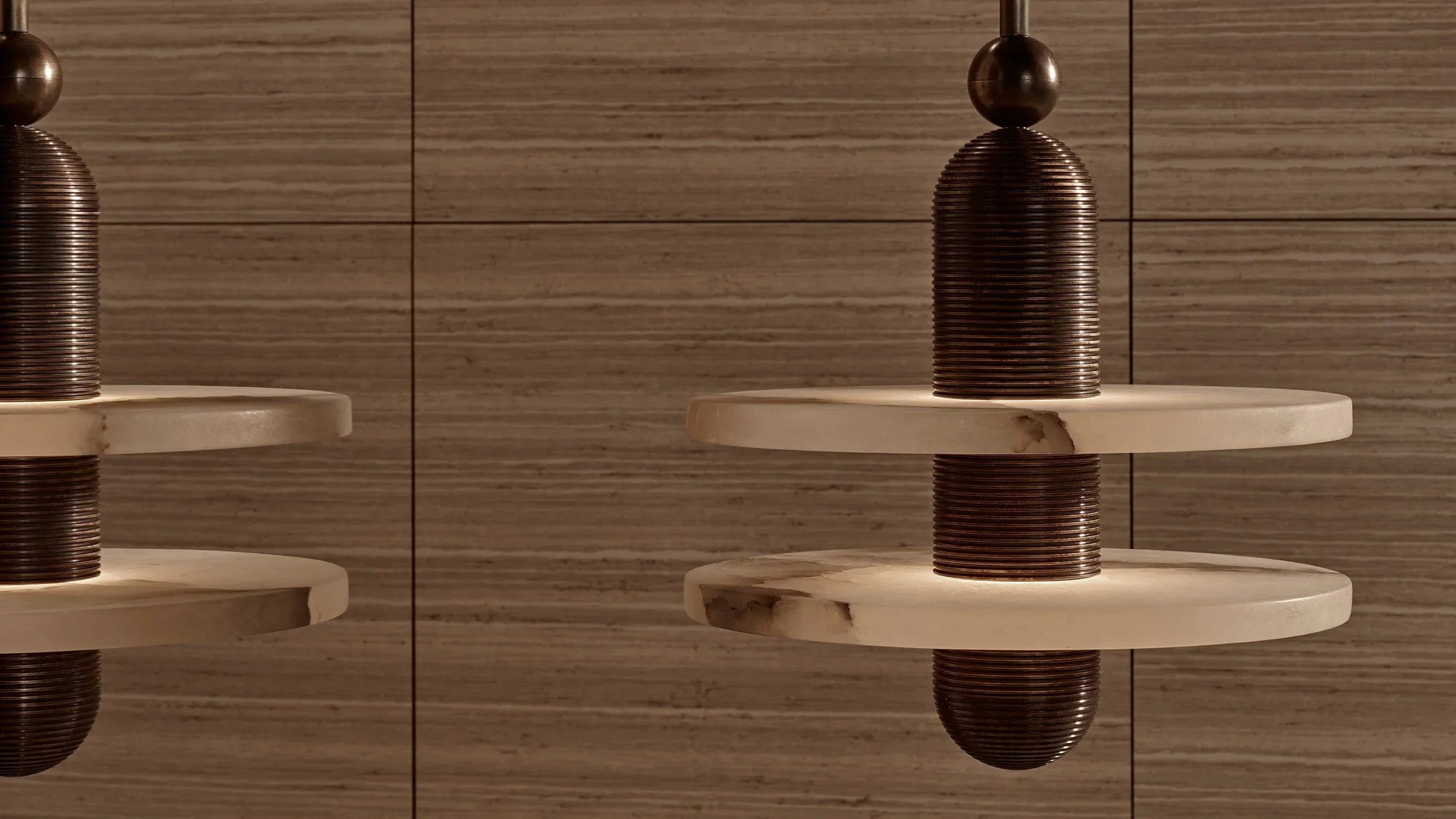 Median Alabaster Mono 2 Pendants