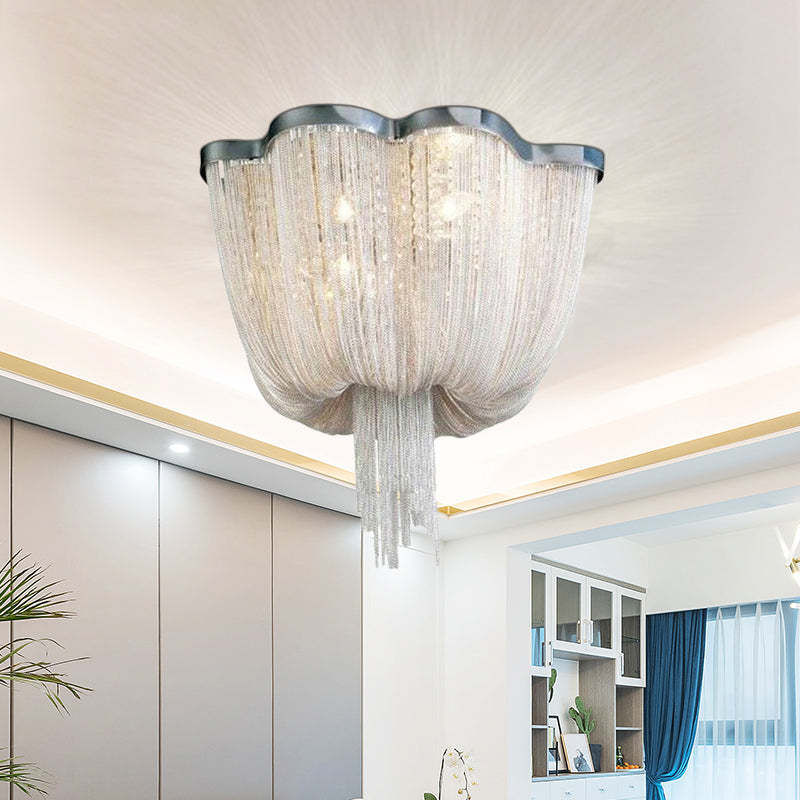 Alisa Tassel Ceiling Light Post-Modern Chandelier Aluminum Chain Light