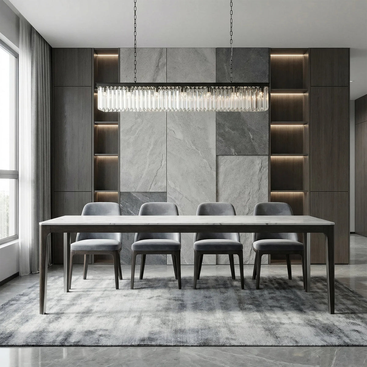 Ashford Rectangular Chandelier 60''72''
