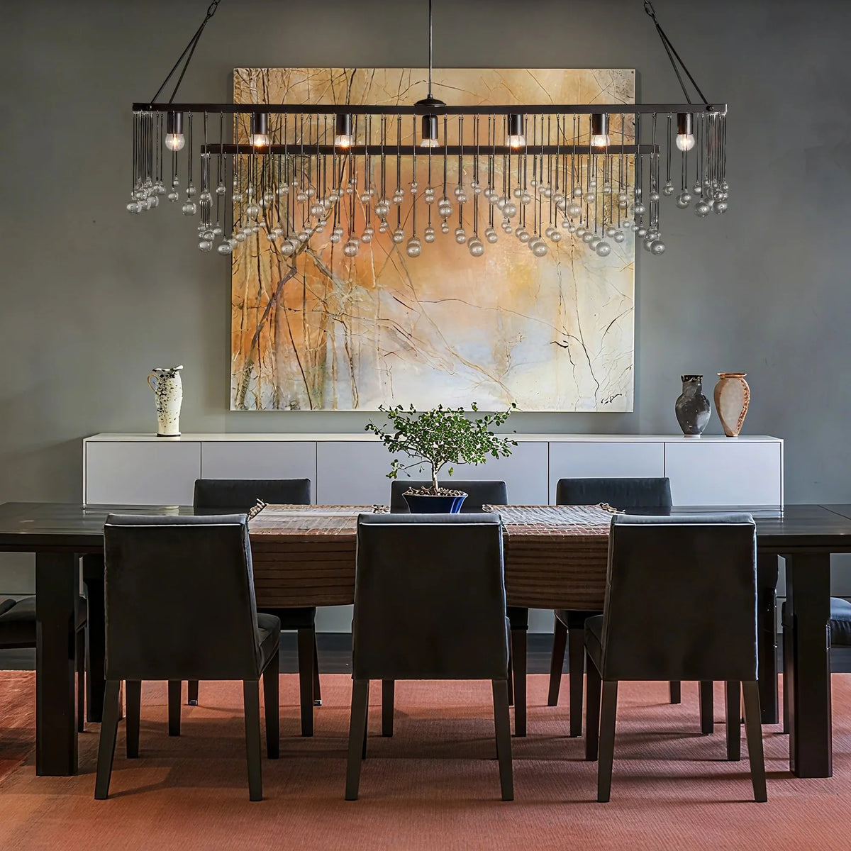 Everly Rectangular Chandelier 47''60''