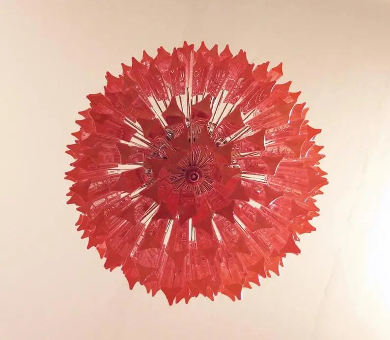 Murano Chandelier – 184 prisms – Pink