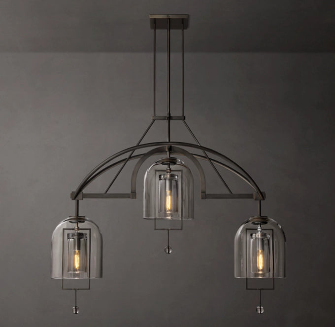 Fulcrum Round Chandelier 48"/60" - 5 Lights