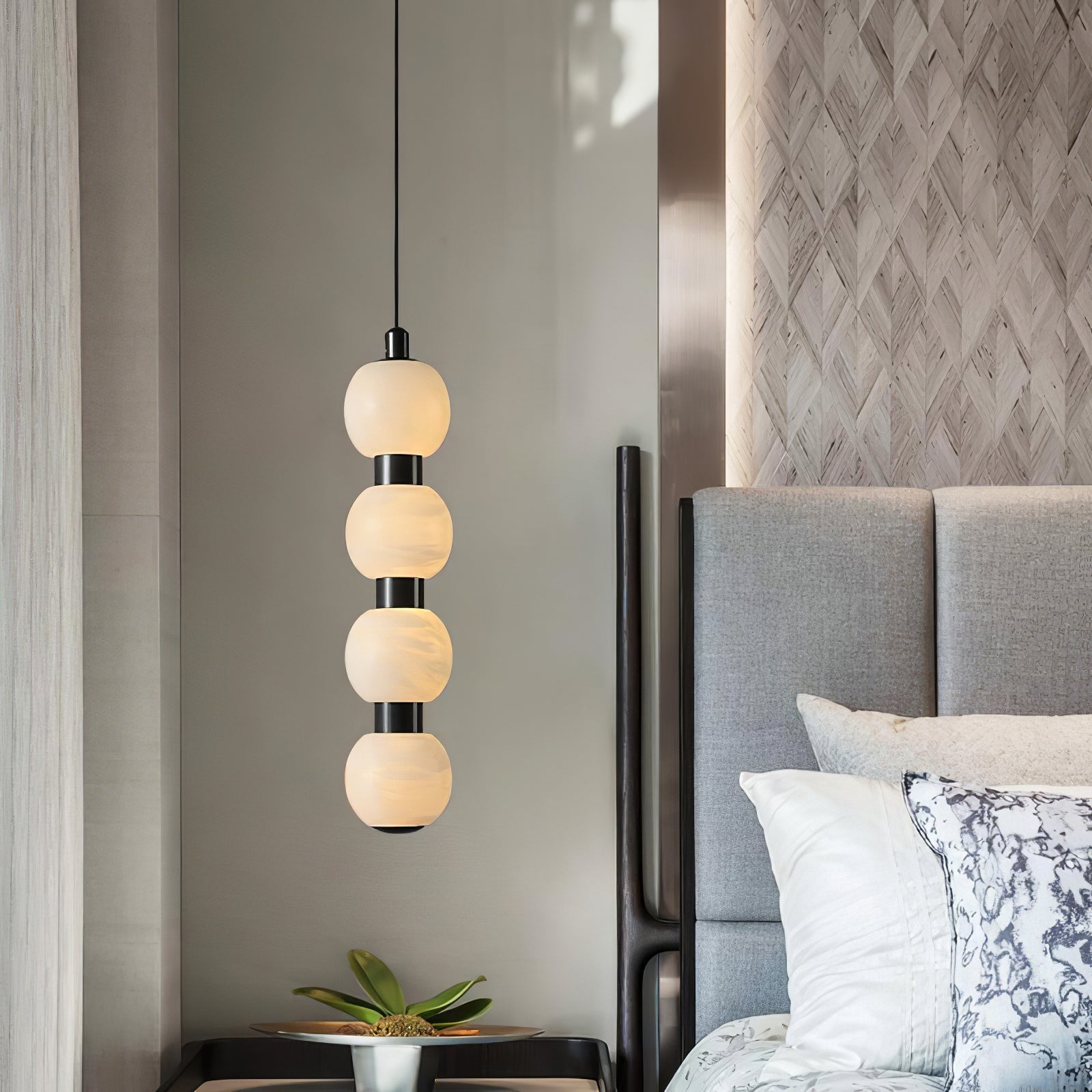 Orbique Alabaster Pendant Lamp