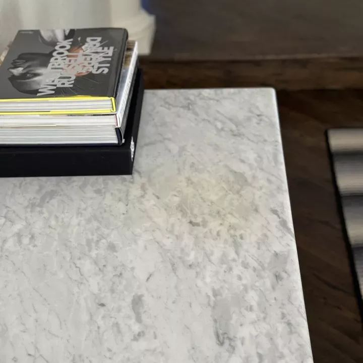 Hand-Forged Metal Rectangle Marble Console Table 60" 72"