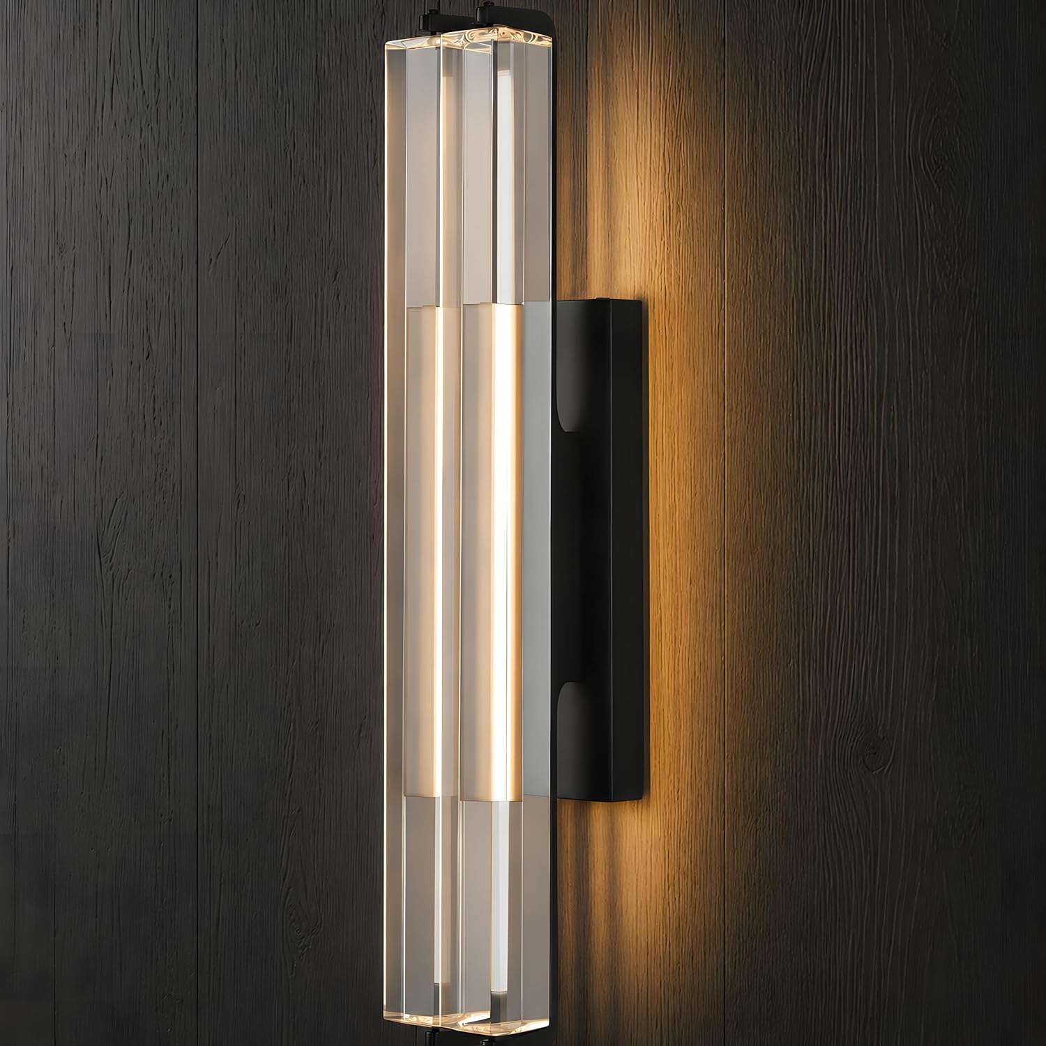$1500+ Purchase Gift | Double Crystal Wall Lamp 19" H