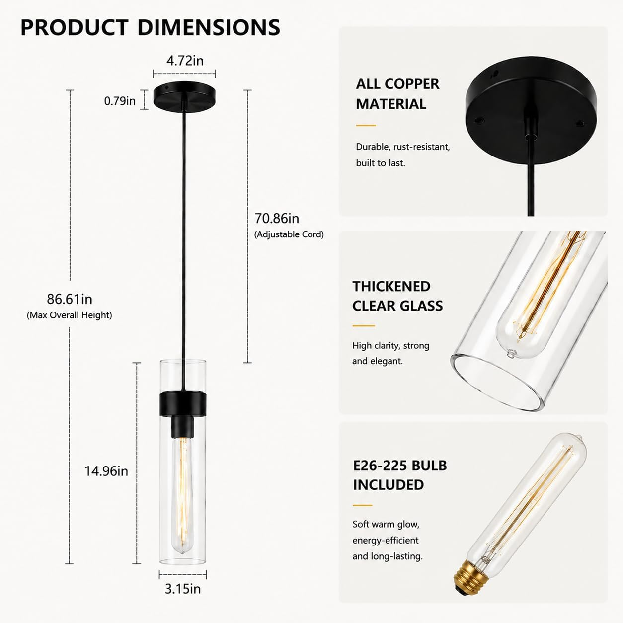 $1500+ Purchase Gift | Glass Pendant
