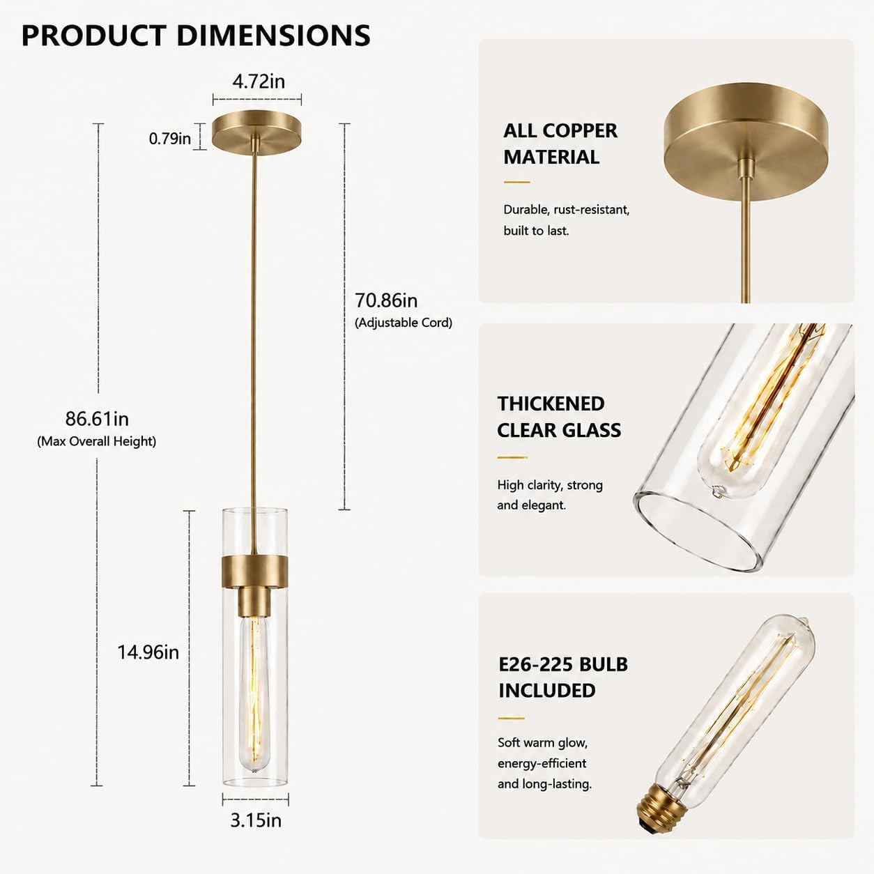 $1500+ Purchase Gift | Glass Pendant