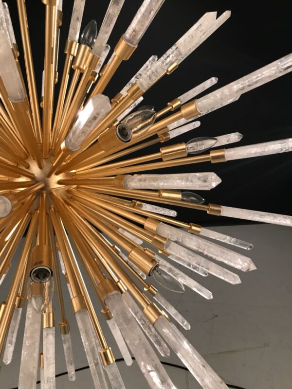 Modern Crystal Quartz Chandelier Barcelona