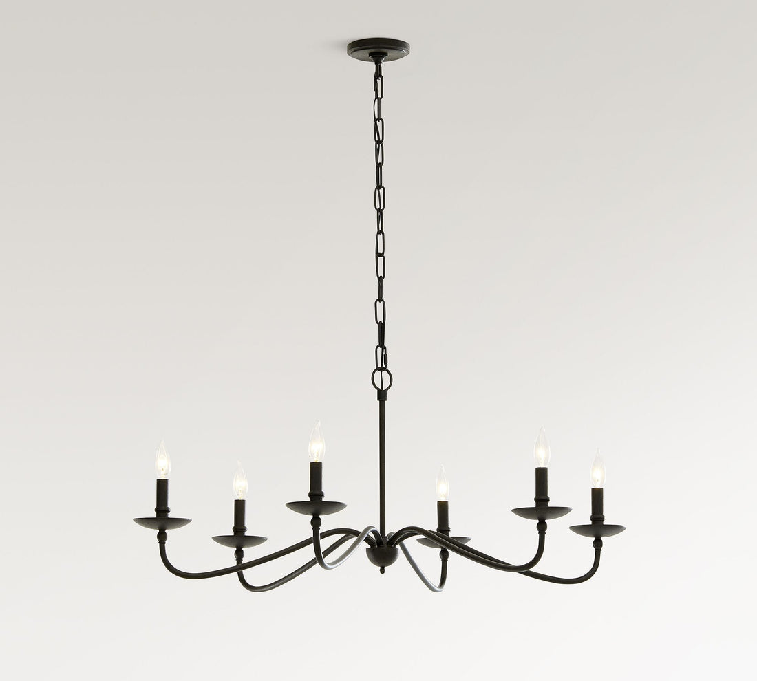 Lucca Iron Chandelier (38"-50")