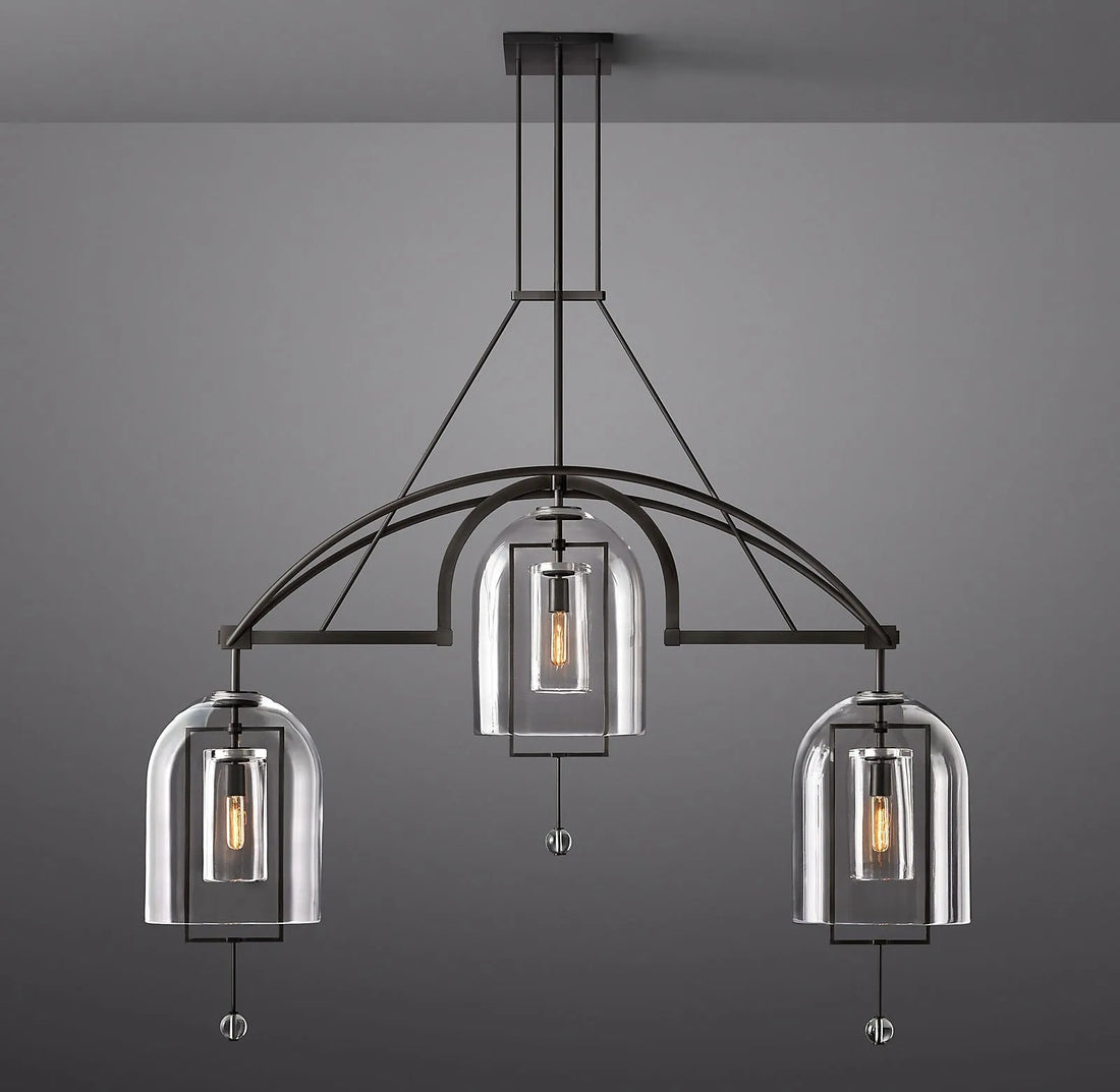 Fulcrumn Round Chandelier 61"  3-Lights