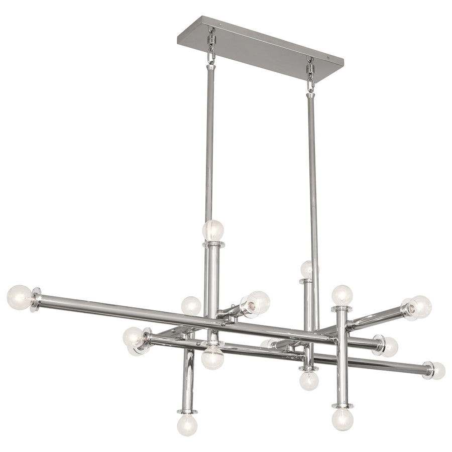Lucite Accent Linear Chandelier