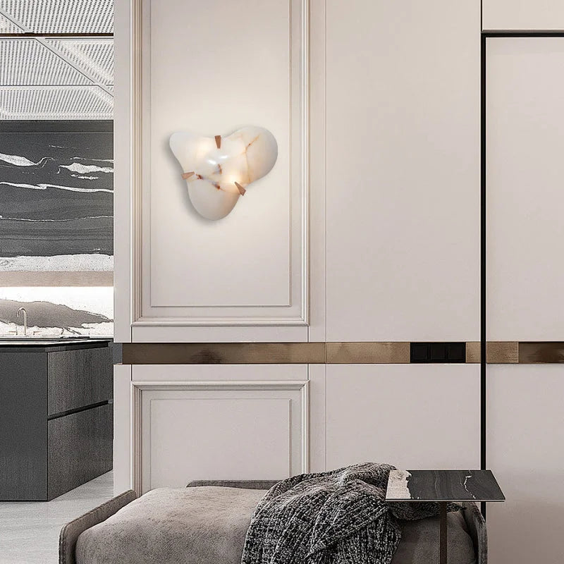 VALORA ALABASTER CLOUD SCONCE 37"H