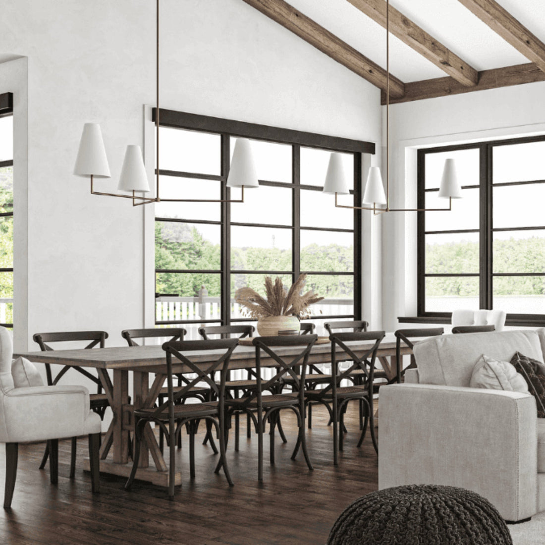 Parker 3 Arm Chandelier