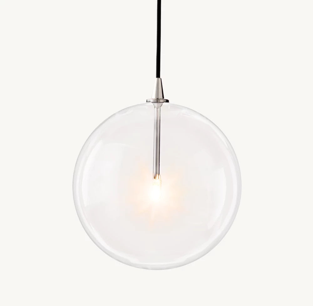 GLASS GLOBE MOBILE PENDANT