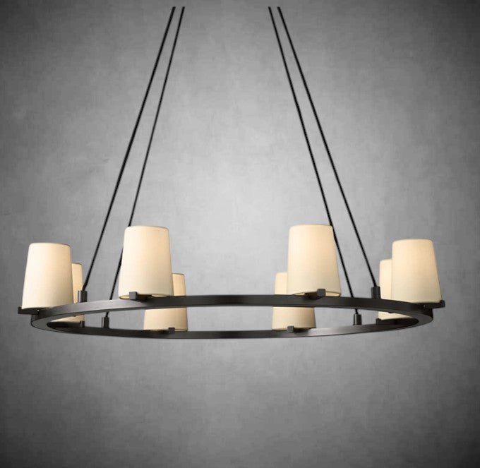 Kecrol Fabric Shade Chandelier for Living Room, Bedroom, Dining Room