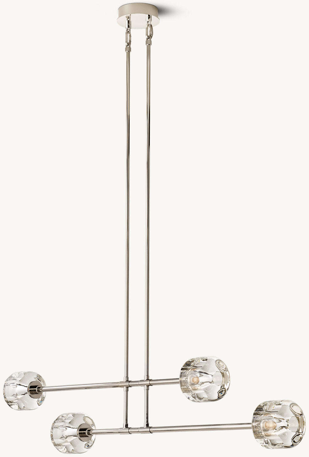 Demarety Mobile Linear Chandelier 54"