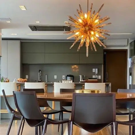 Modern Crystal Quartz Chandelier Barcelona