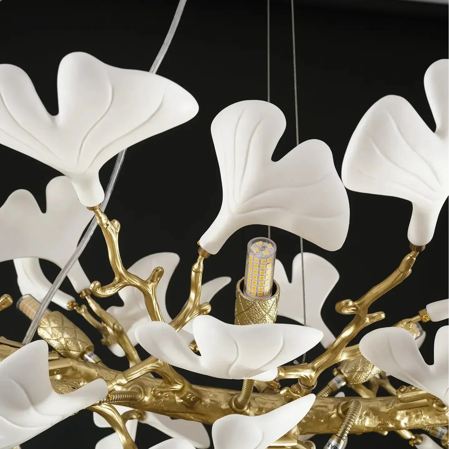 Ginkgo Rectangle Chandelier 55"