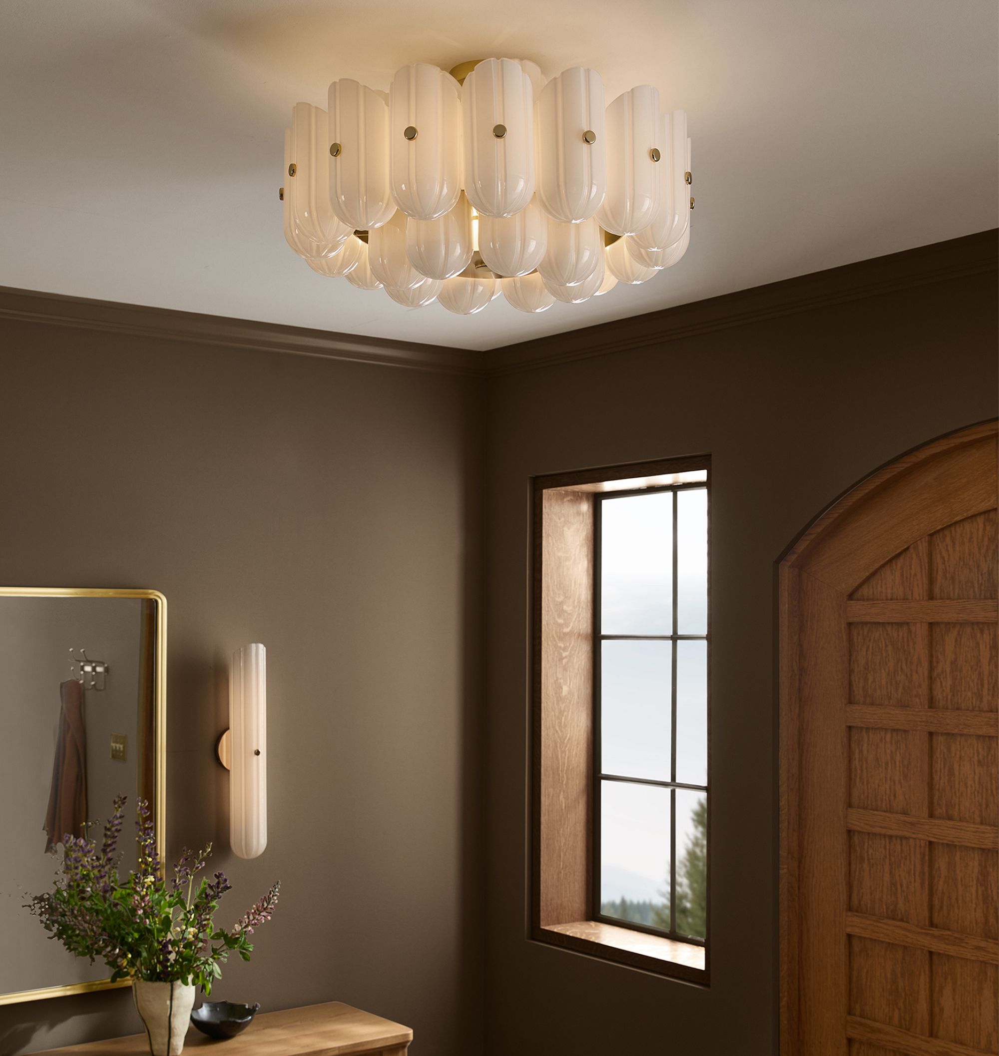 Lorna LED Double Tier Flush Mount 25"