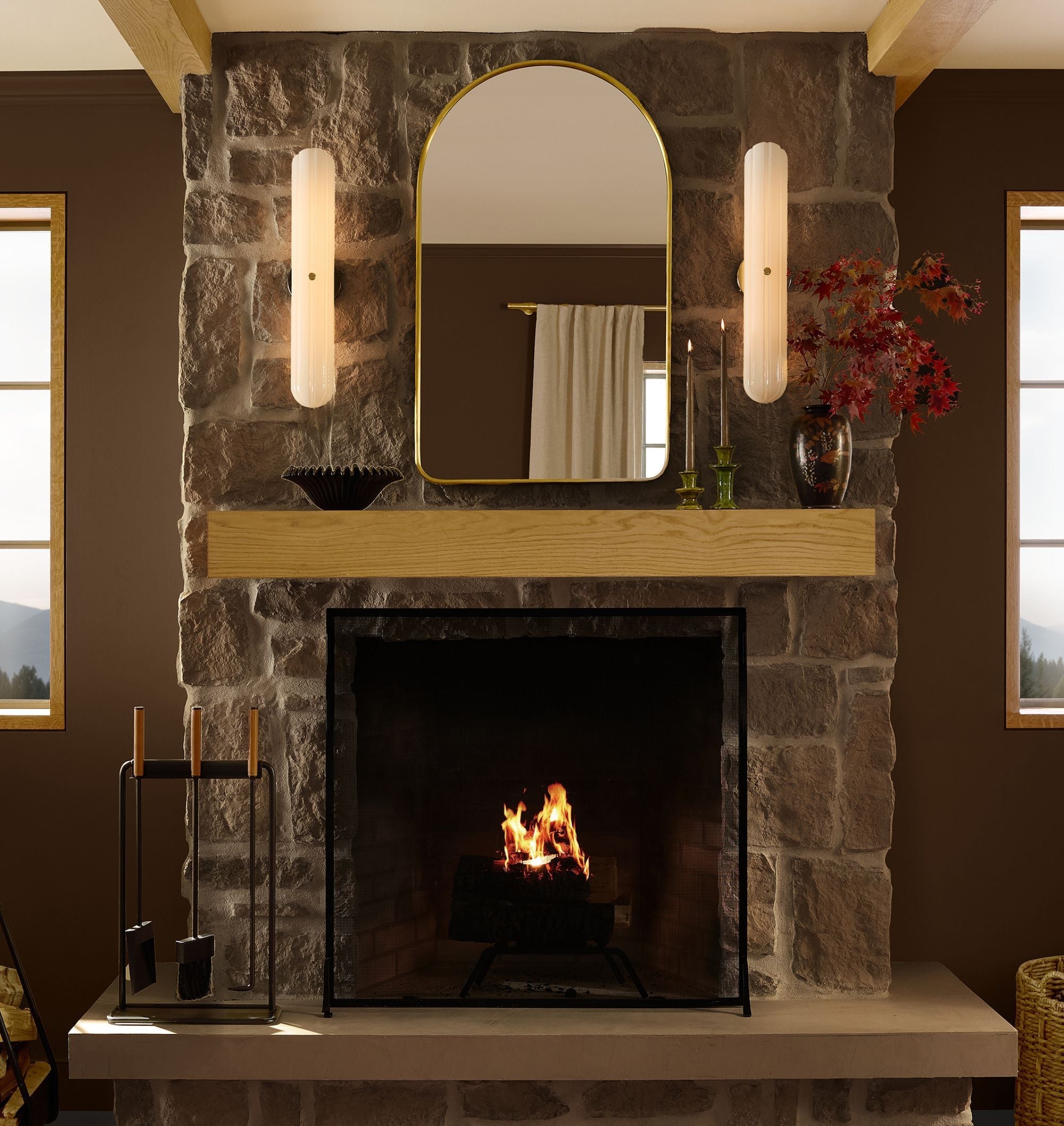 Lorna LED Sconce 12"H 24"H