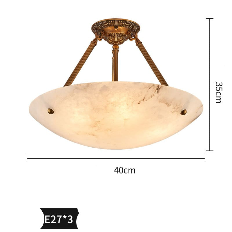 Vintage Round Alabaster Ceiling Lamps - Oasislives