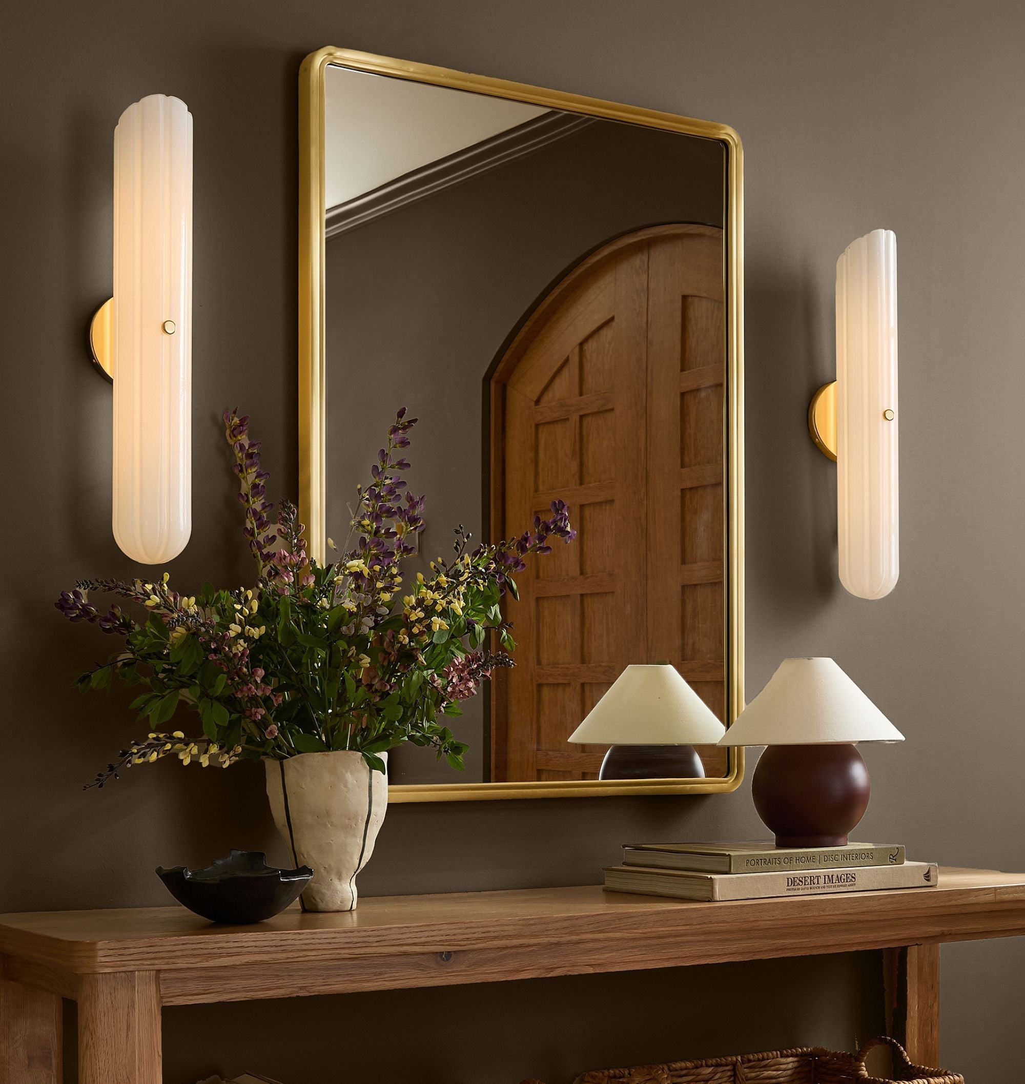 Lorna LED Sconce 12"H 24"H