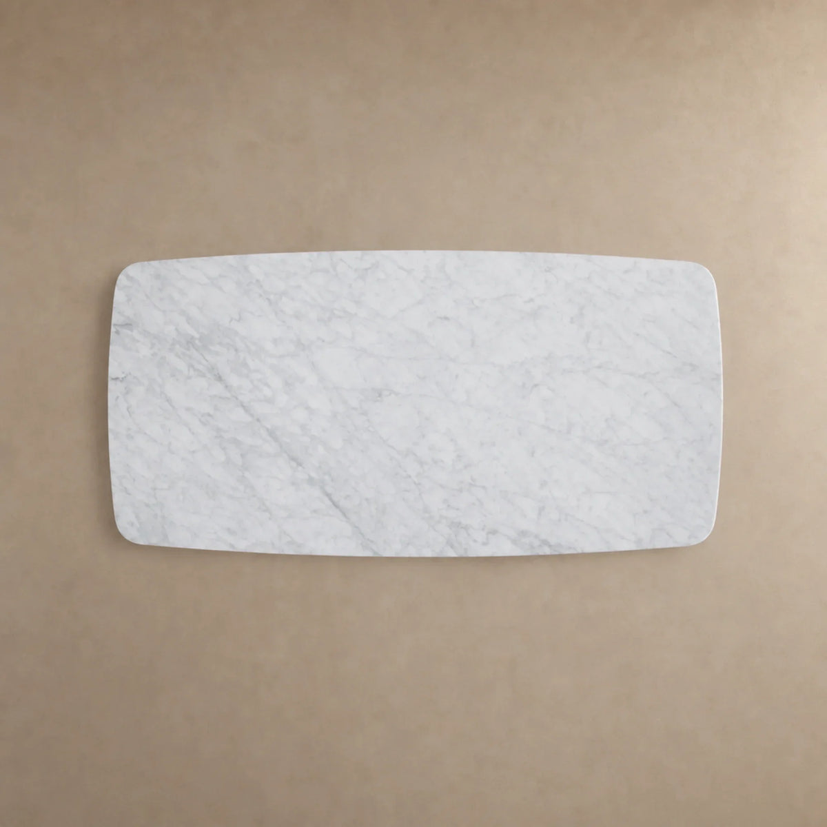 Saint Germain Stone Coffee Table with Dauphine Base, Marble and Solid Oak