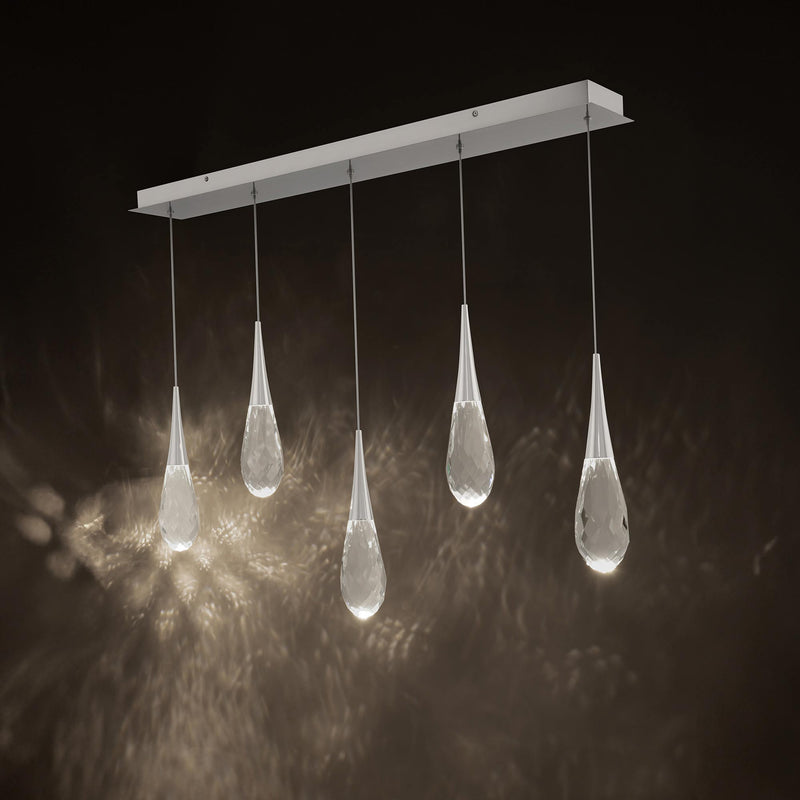 Hibiscus Linear LED Multi Pendant Light