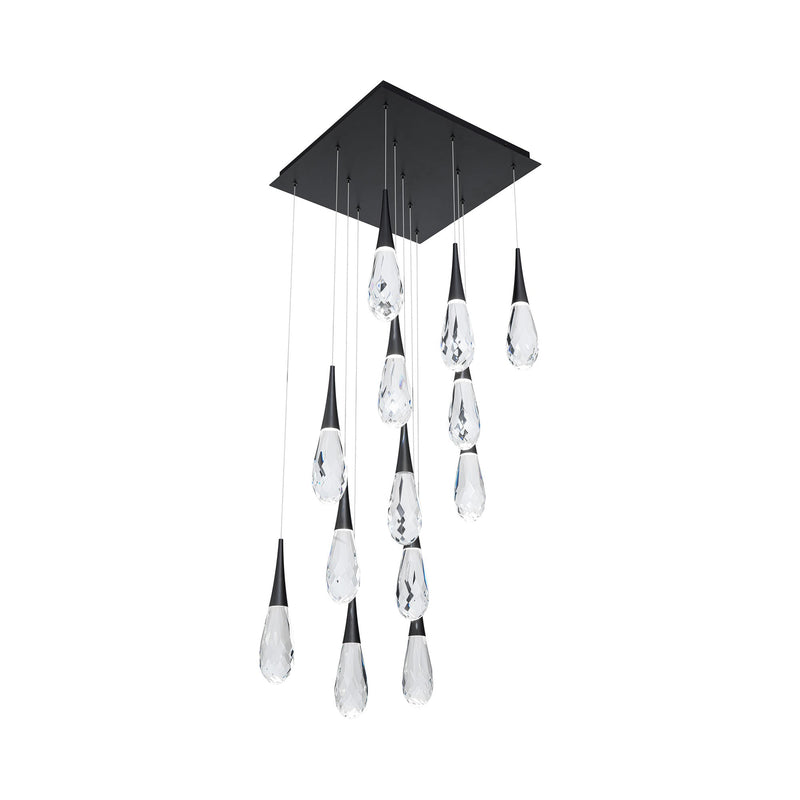 Hibiscus Square LED Multi Pendant Light