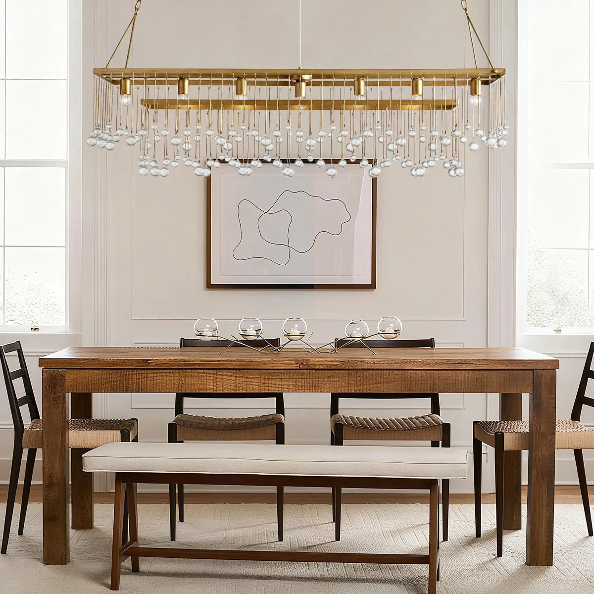 Everly Rectangular Chandelier 47''60''