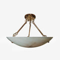 Vintage Round Alabaster Ceiling Lamps - Oasislives