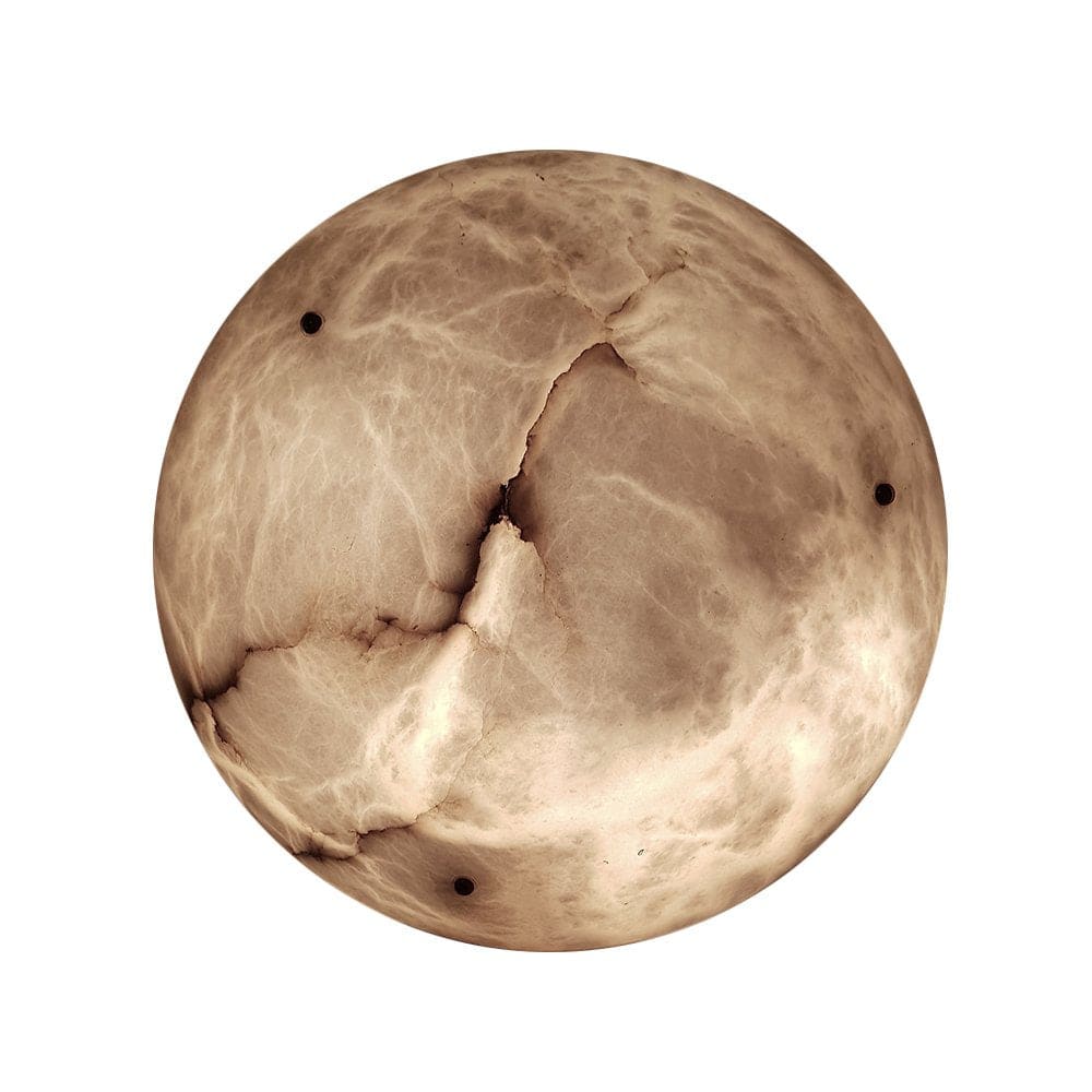 Vintage Round Alabaster Ceiling Lamps - Oasislives