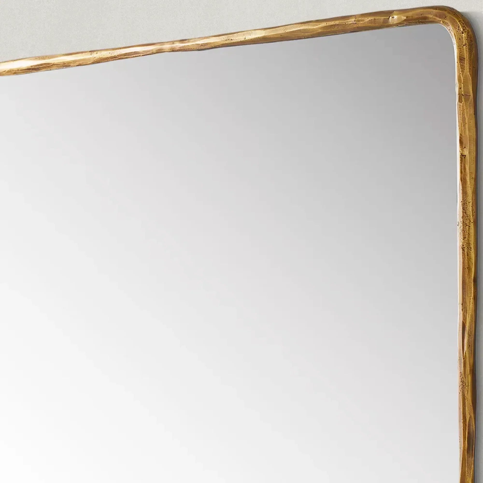 Hand-Forged Metal Mirror