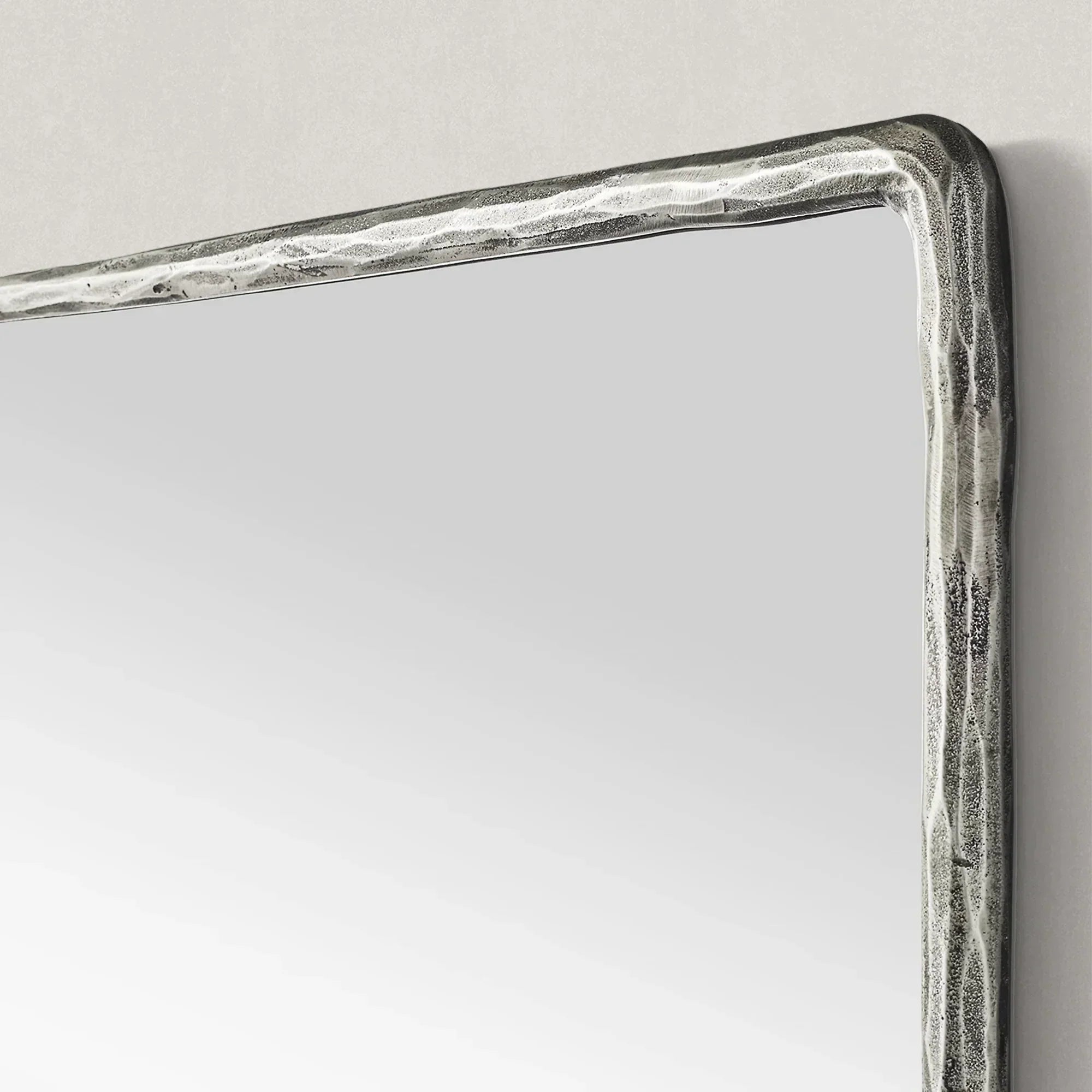 Hand-Forged Metal Mirror